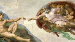 9. La creación de Adán de Miguel Ángel