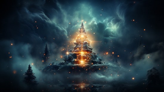 La NASA comparte una imagen de un árbol de Navidad cósmico