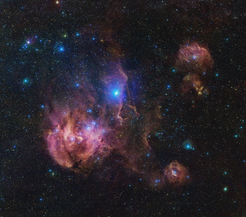 La nebulosa del Pollo Corredor con un detalle sin precedentes (¡1.500 millones de píxeles!)