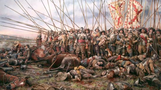 Batalla de Rocroi por Augusto Ferrer-Dalmau