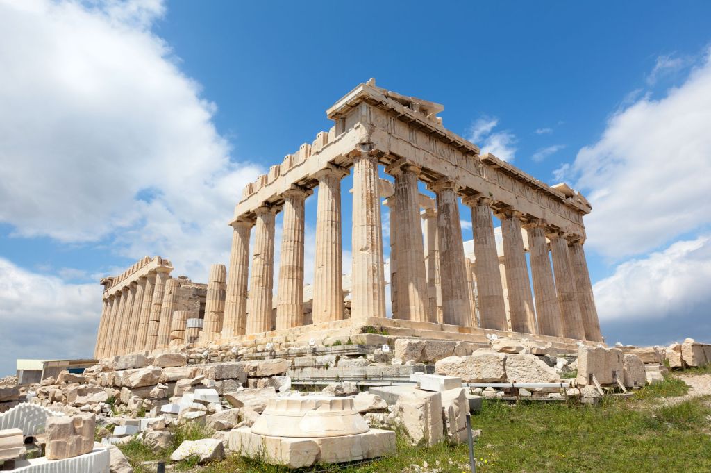 Vista del Partenón de Atenas