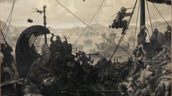 Vikingos en batalla