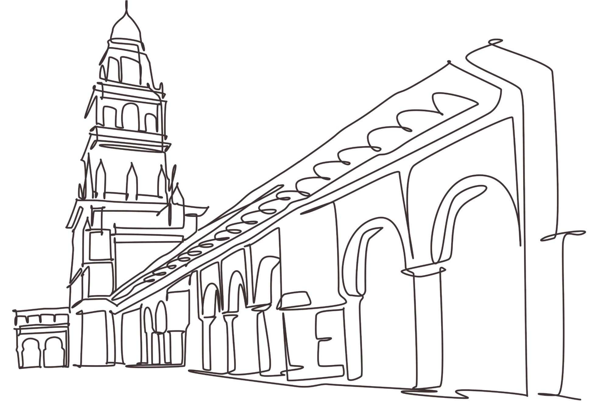 dibujo-mezquita-cordoba