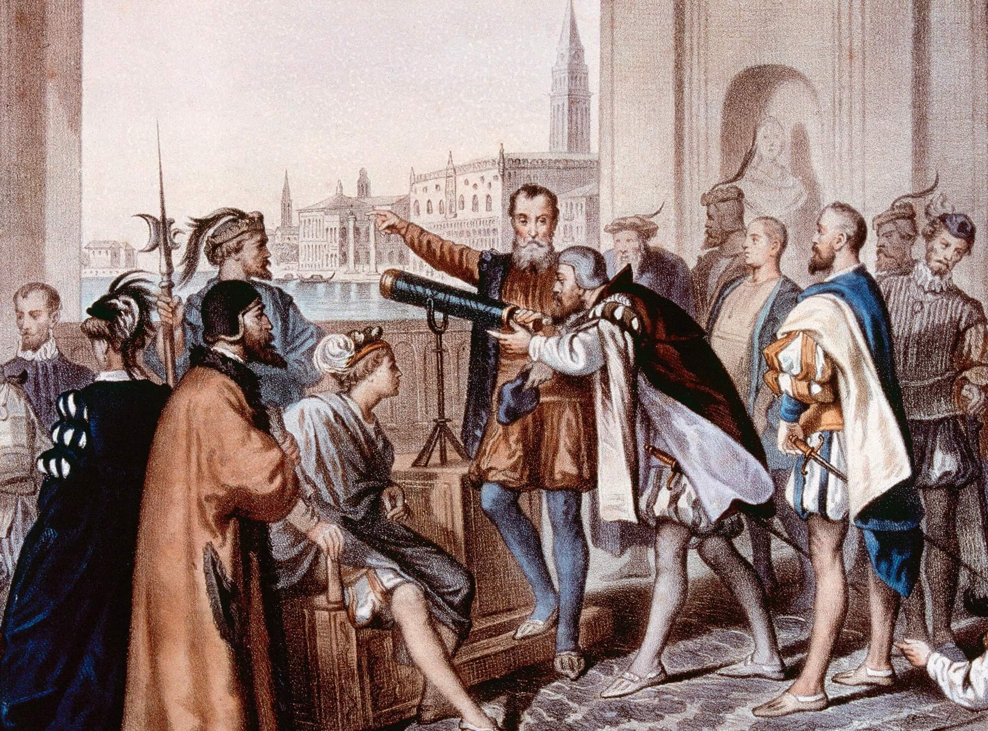 Litografía Galileo