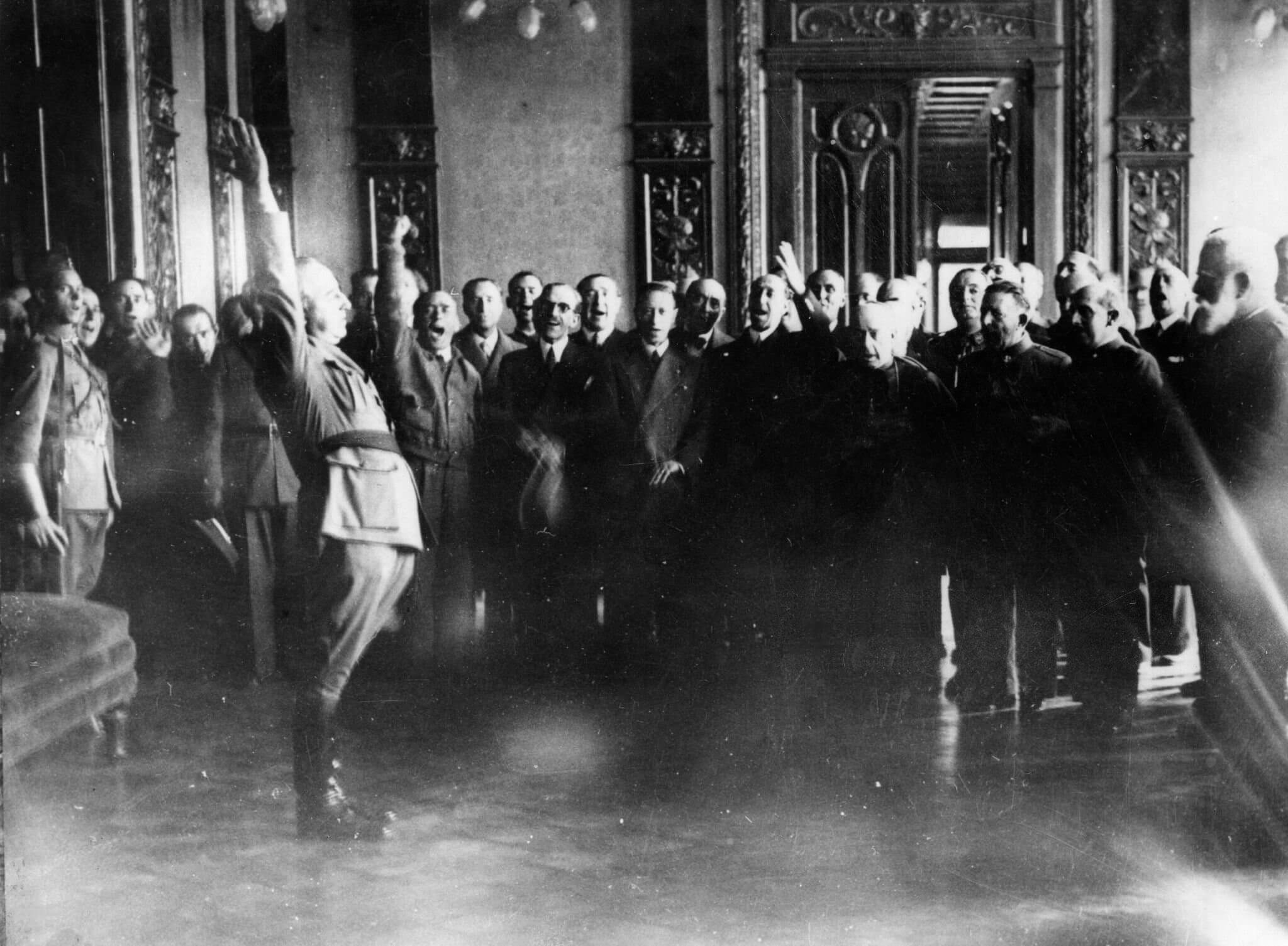 Franco durante su investidura