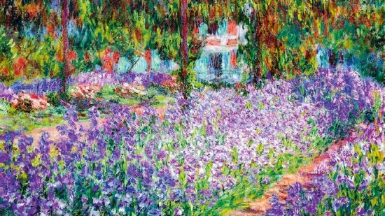 El jardín del artista, de Monet