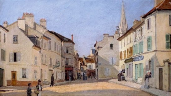 Plaza de Argenteuil, de Alfred Sisley