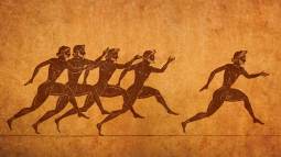 Carrera en cerámica griega