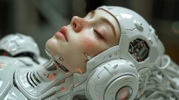 Crean un espeluznante robot humanoide cuya cara está hecha de piel viva