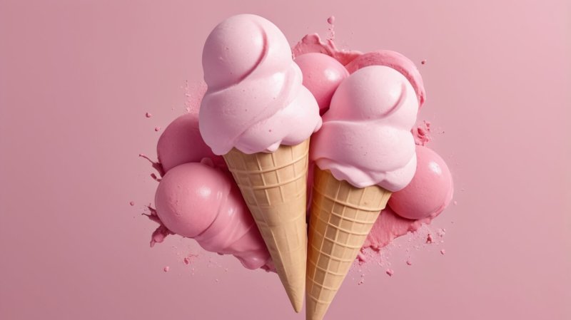 Helados elaborados con remolacha