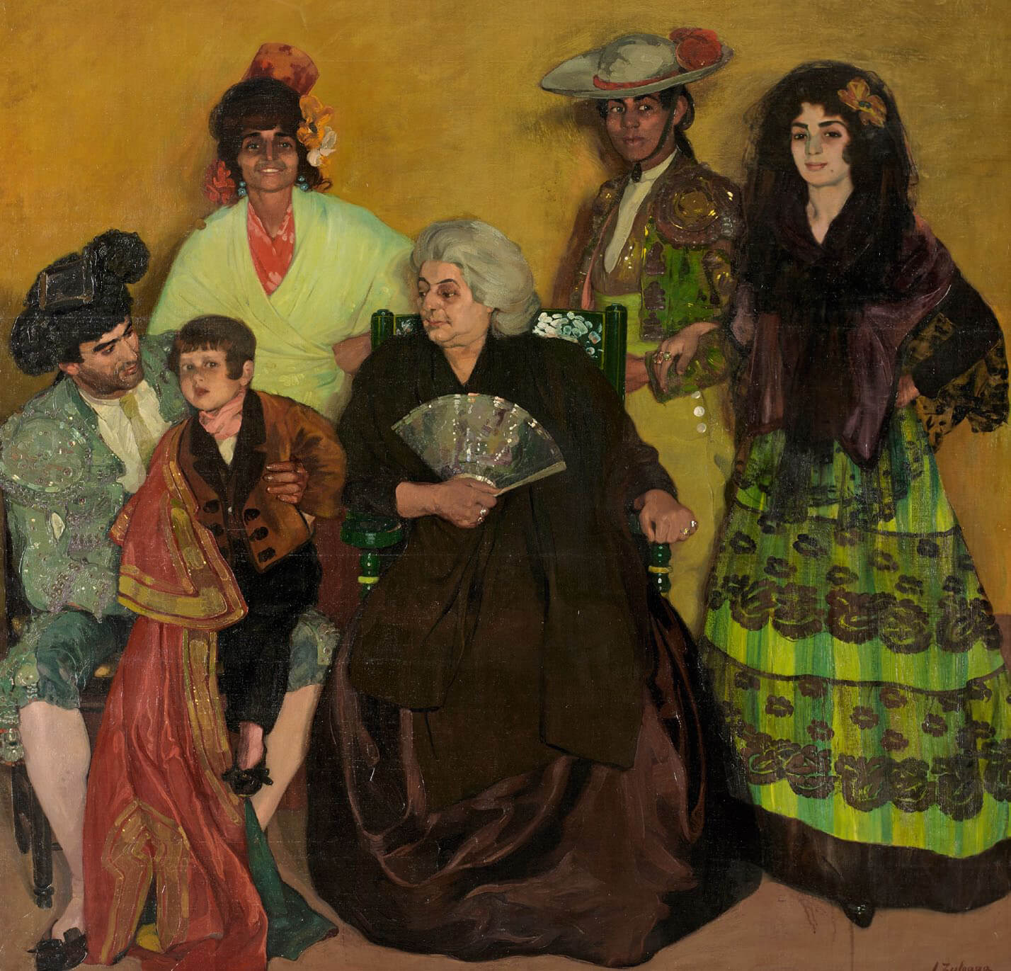 Gallito y su familia, de Ignacio Zuloaga