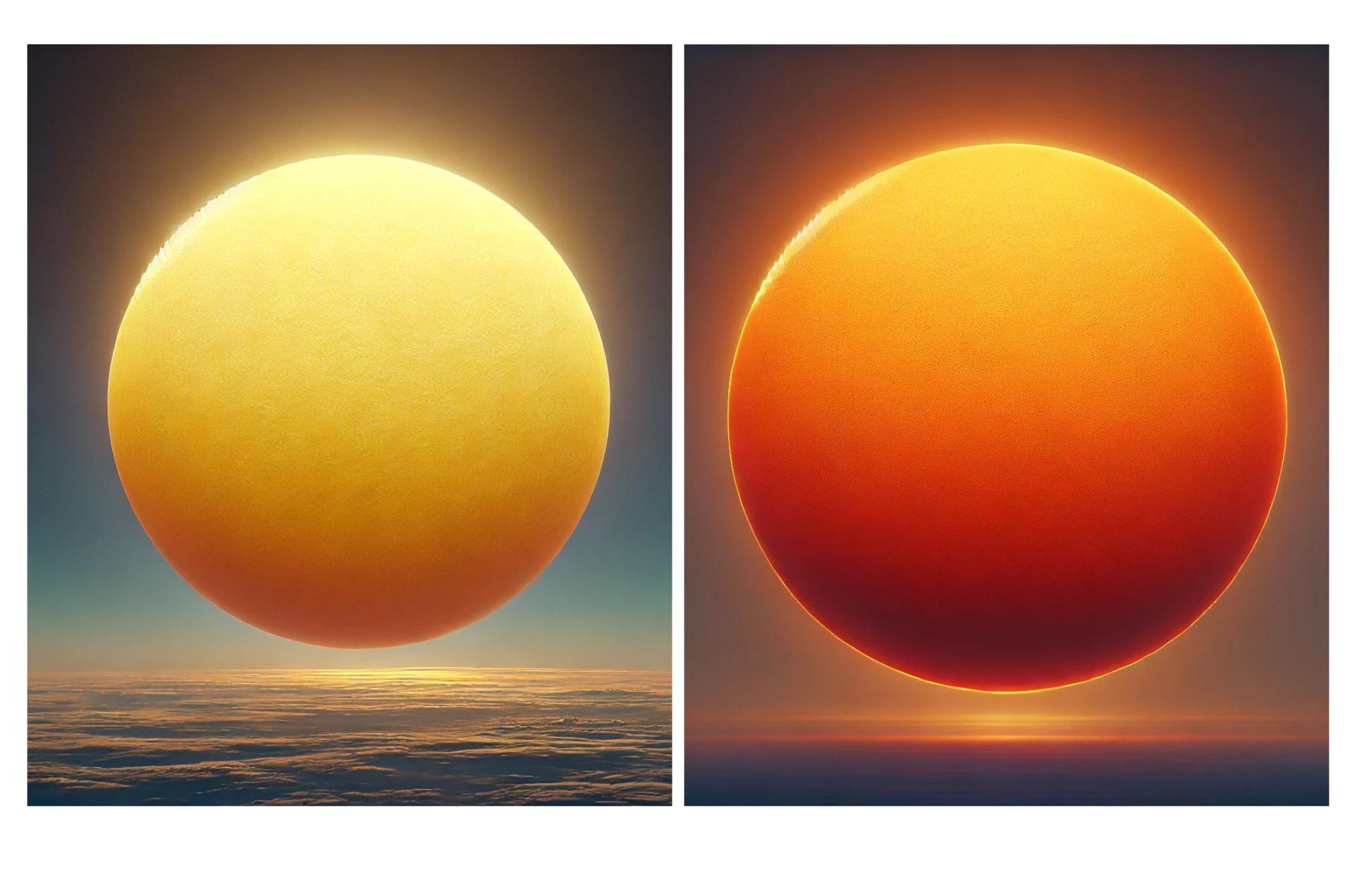 Color del sol