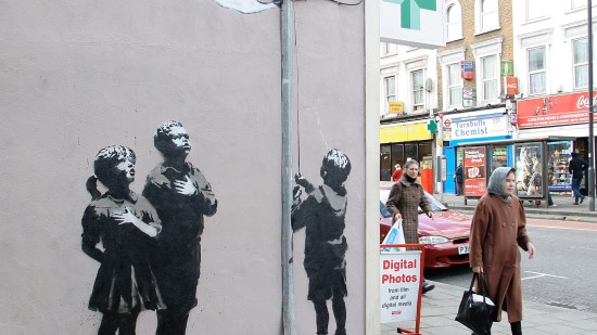 Grafiti de Banksy en Londres