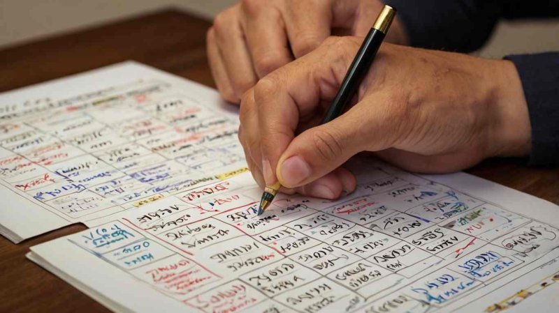 Escribir en un calendario