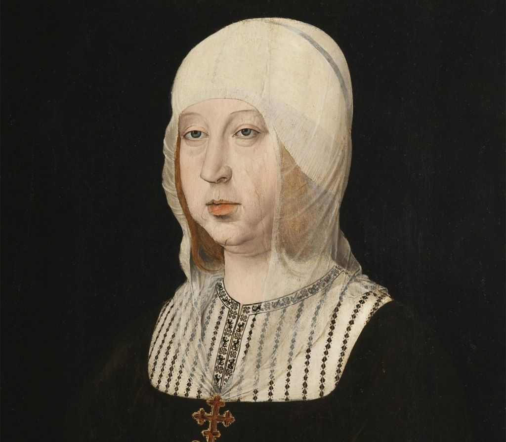 Retrato de Isabel I de Castilla pintado por Juan de Flandes