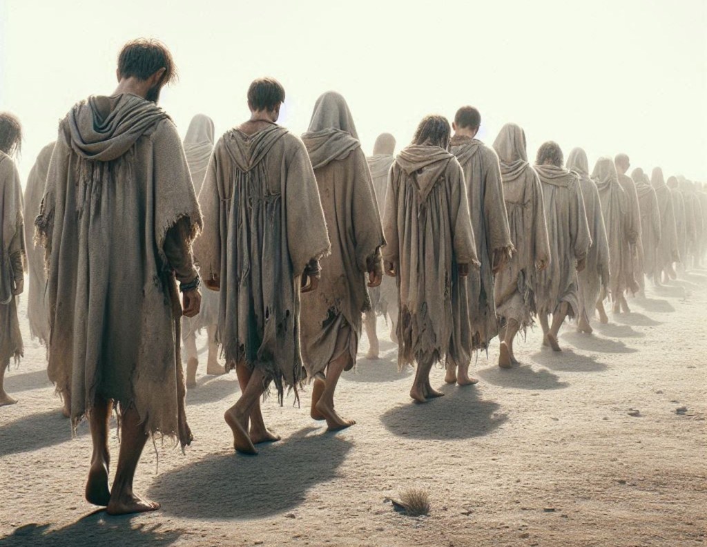 Prisioneros marchando