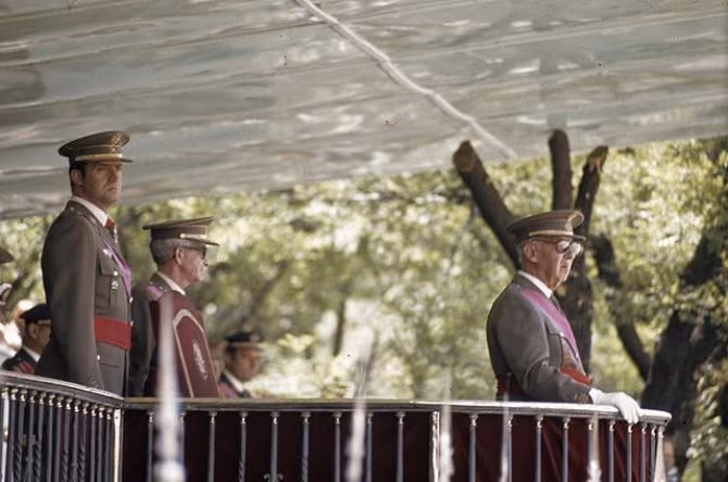 Francisco Franco y Juan Carlos I