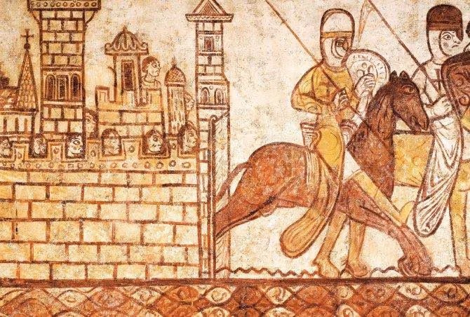 Fresco de la Capilla de los Templarios