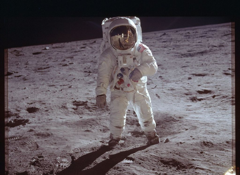 Aldrin en la luna