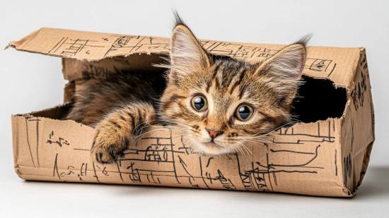 Gato en caja
