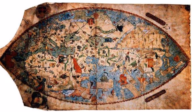 El mapamundi trazado por Paolo Toscanelli
