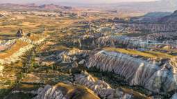 Vista aérea de Capadocia