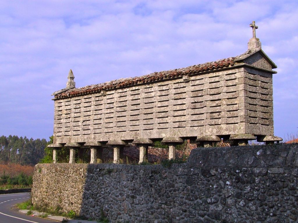 Hórreo gallego contemporáneo