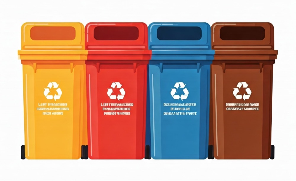 cubos de reciclaje