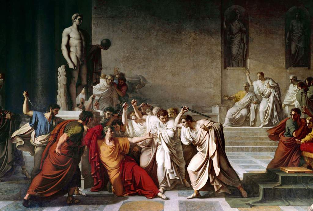 La muerte de César, de Camuccini