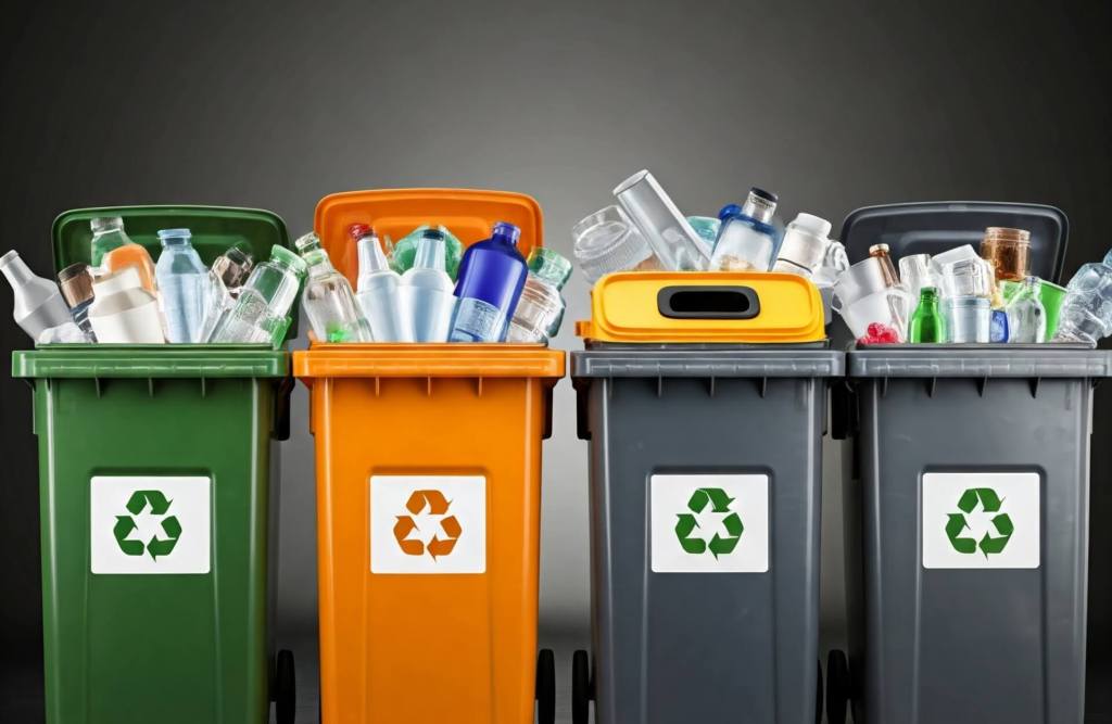 cubos de reciclaje