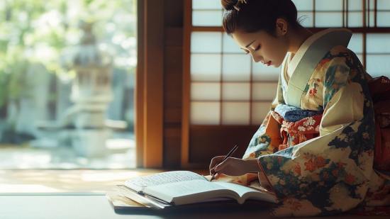 Mujer escribiendo