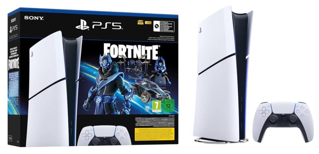 PS5 Slim Digital + Fornite Cobalt Star