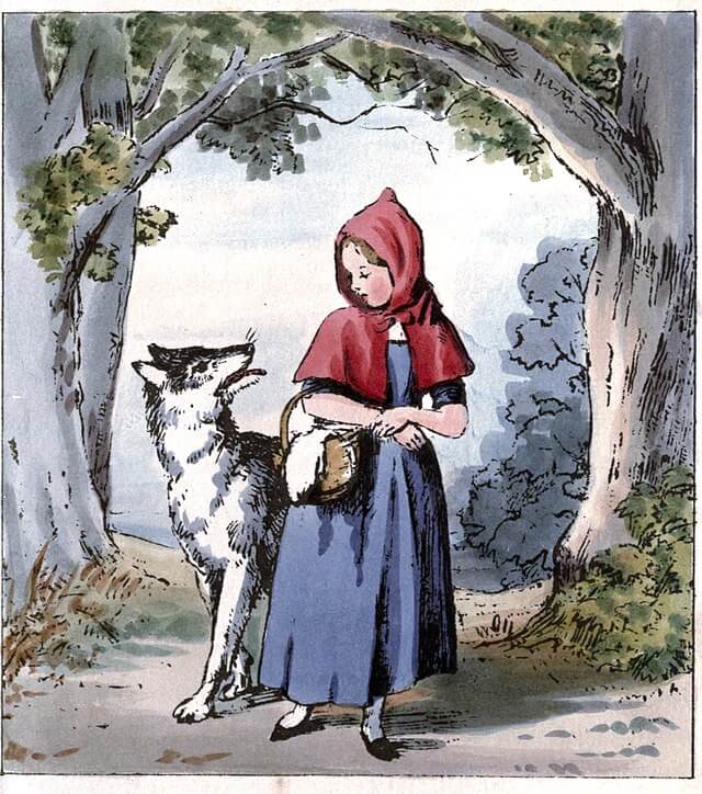 Caperucita Roja y el lobo