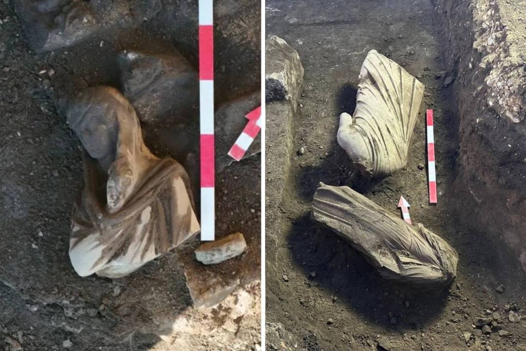 Otras de las esculturas halladas en las excavaciones de Perge