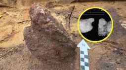 Arqueólogos encuentran en Dinamarca un casco romano de 1.600 años