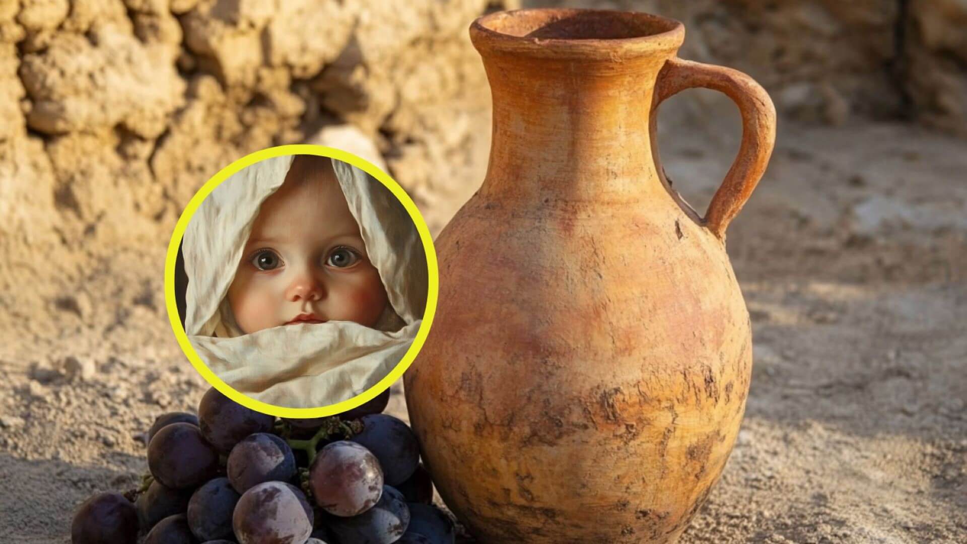 Enterramiento infantil en ánfora