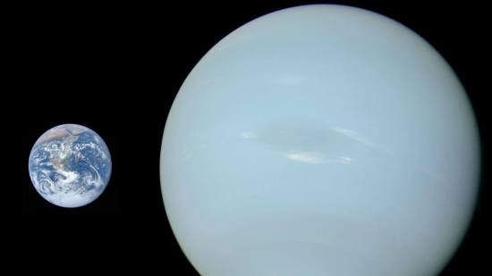 Neptuno y Tierra