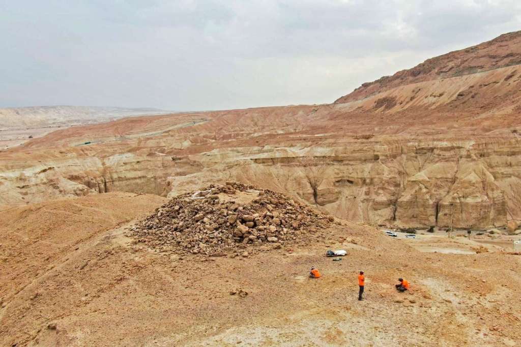 Excavación realizada al norte de Nahal Zohar por la Autoridad de Antigüedades de Israel junto a un equipo de voluntarios
