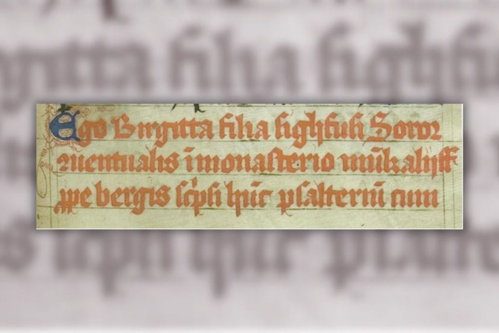 Colofón redactado por una escriba identificada del siglo XV