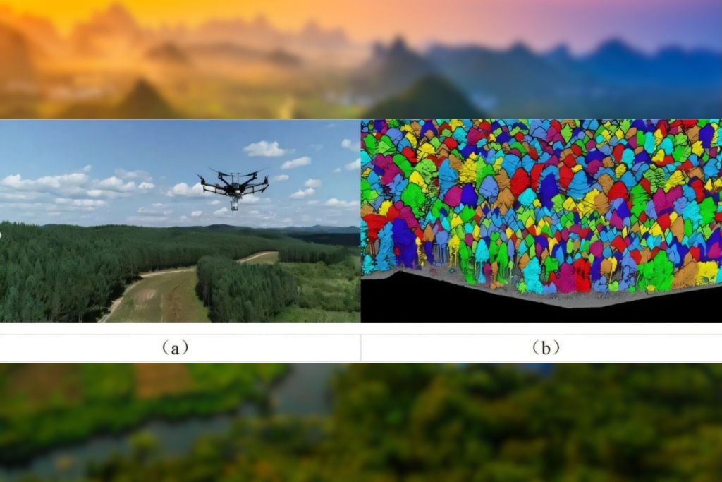 Recopilación de datos mediante LIDAR instalado en drones y análisis individual de árboles