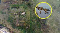 Reaparece una villa romana oculta bajo el agua en Italia