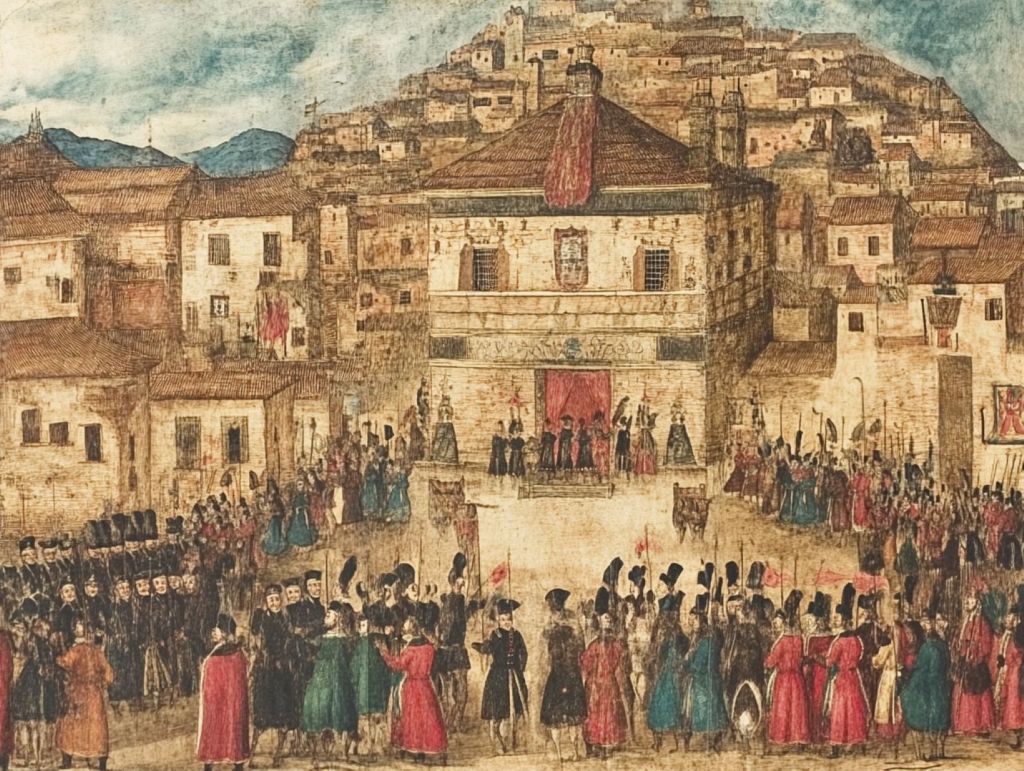 Recreación fantasiosa de Potosí