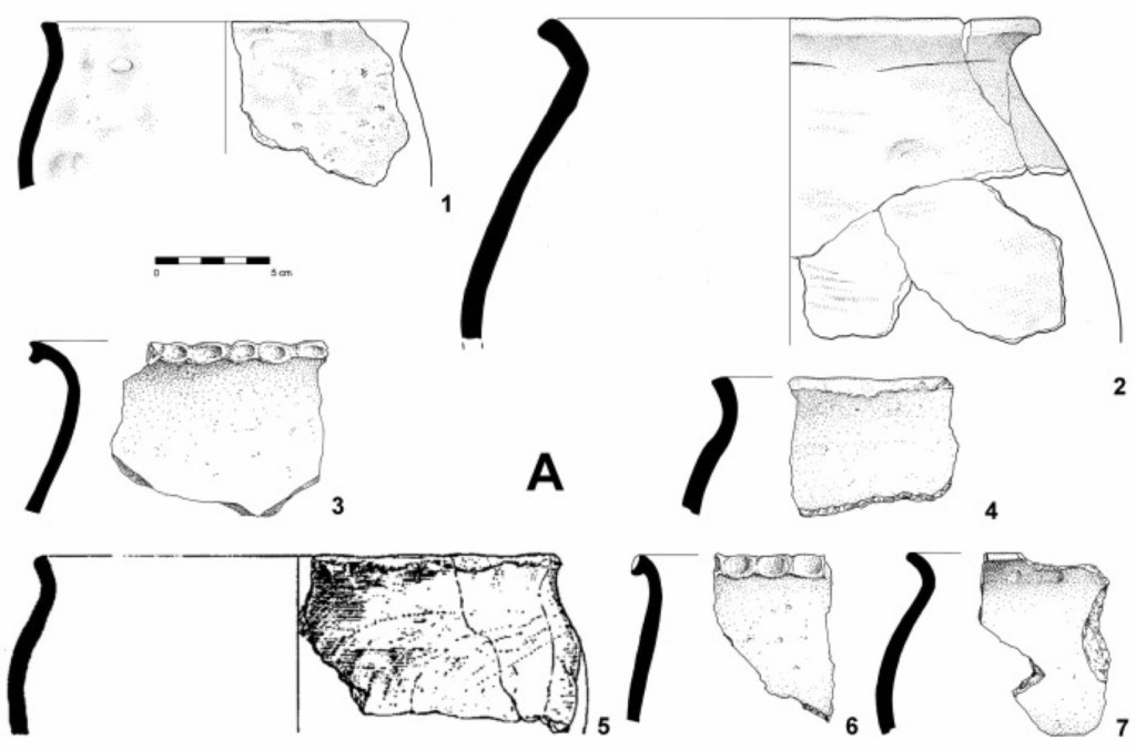 Ejemplos de cerámicas analizadas por Macháček et al 2025