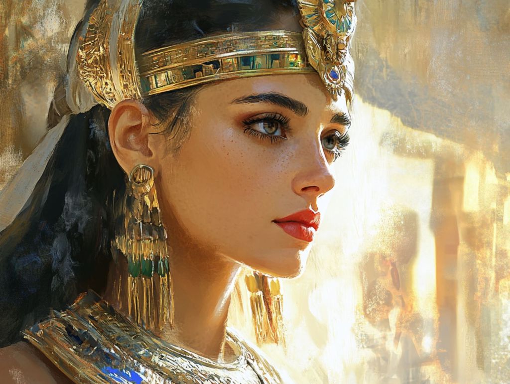 Recreación fantasiosa de Cleopatra