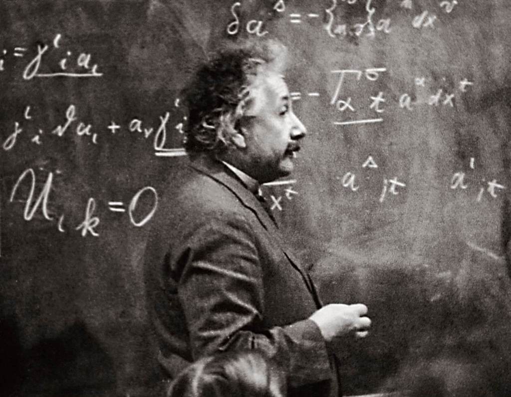 Einstein enseñando Física en el Instituto Káiser Guillermo de Berlín