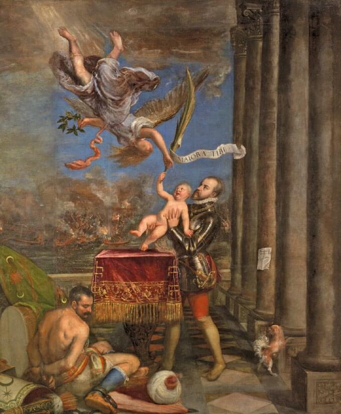 Felipe II ofreciendo al cielo al infante don Fernando