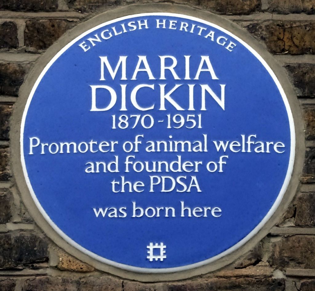 Placa en memoria de Maria Dickin