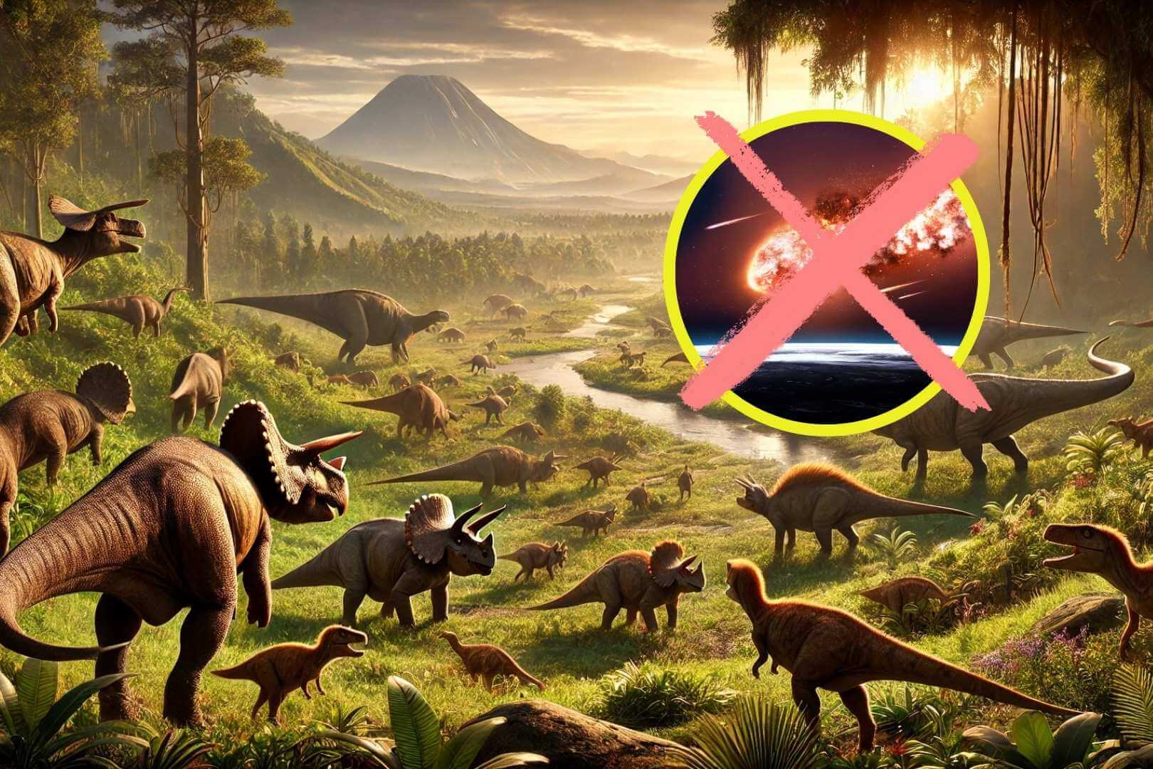 Nuevo estudio desmiente la teoría del declive dinosaurio antes del asteroide