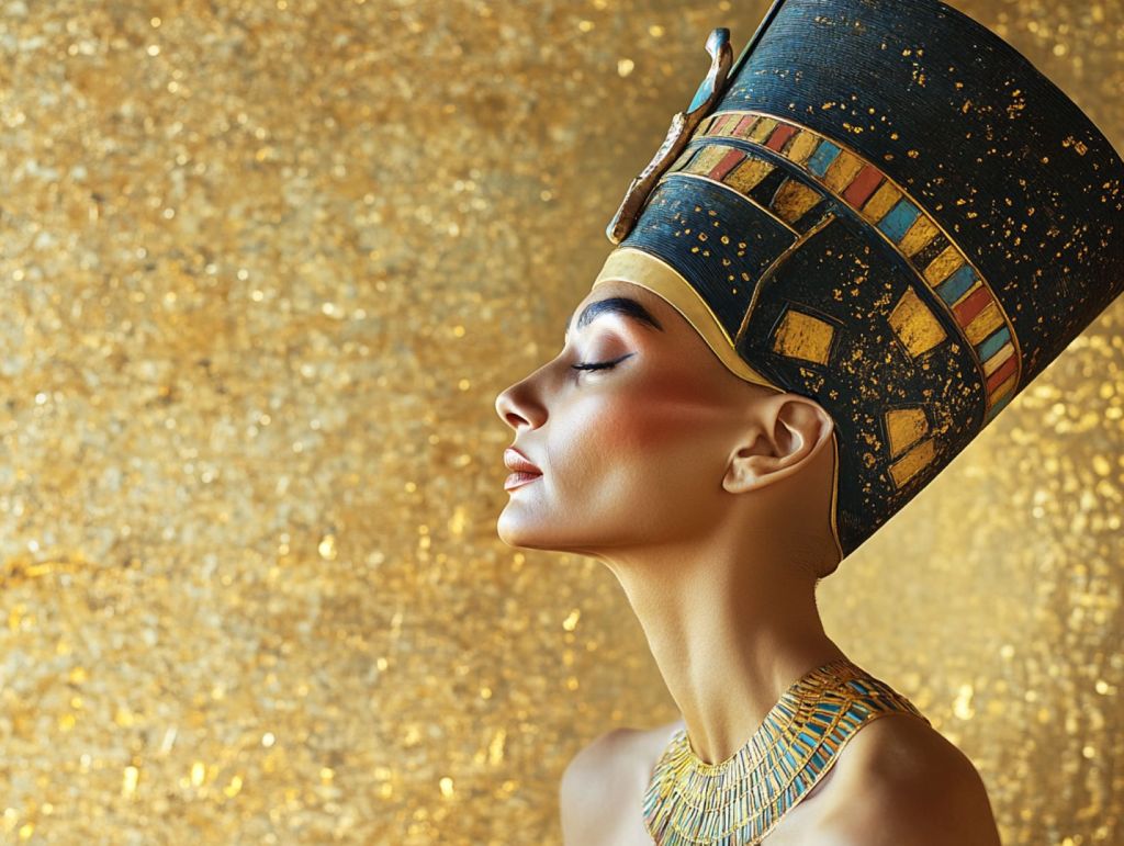 Recreación fantasiosa de Nefertiti