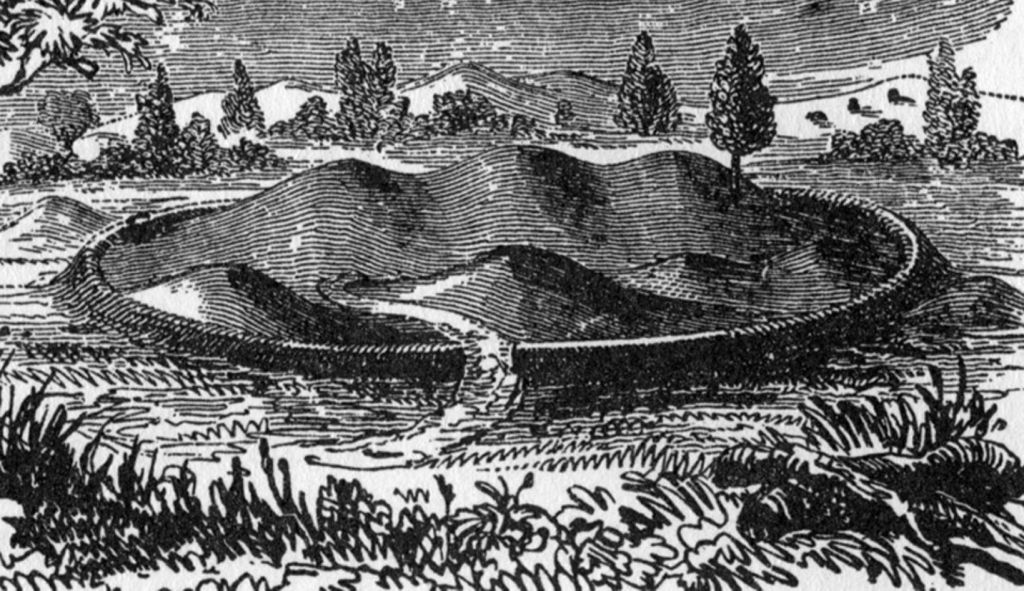 Grabado de montículo Hopewell